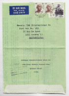 INDIA GANDHI 35X2 +2.00 LETTRE COVER AIR MAIL BOMBAY 1981 TO SUISSE - Cartas & Documentos