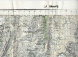 Carte IGN 1/50000 - La Grave - édition De 1972 - Mapas Topográficas