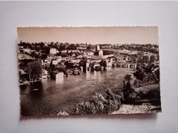 Carte Postale - L' Isle-Jourdain  (86 Vienne) - L'Eglise Et Le Bas Du Pont     (1ipg P) - L'Isle Jourdain