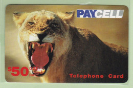 New Zealand - Paycell - 1994 Animals Series - $50 Lion - Cardboard Specimen - New Zealand