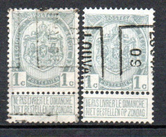 1325 Voorafstempeling Op Nr 81 - LOUVAIN 09 - Positie A & B - Rollo De Sellos 1900-09