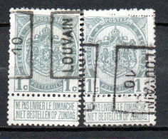 1460 Voorafstempeling Op Nr 81 - LOUVAIN 10 - Positie A & B - Roller Precancels 1910-19