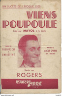 Partition Viens Poupoule De MAYOL - ROGERS - Partitions Musicales Anciennes