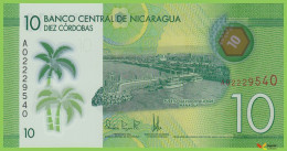 Voyo NICARAGUA 10 Cordobas 2014(2015) P209 B506a A0222 UNC Polymer - Nicaragua