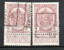 1236 Voorafstempeling Op Nr 82 - LOUVAIN 08 - Positie A & B - Rollo De Sellos 1900-09