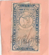 Timbre Fiscal Indochine Dimension 0.12 $ - Andere & Zonder Classificatie