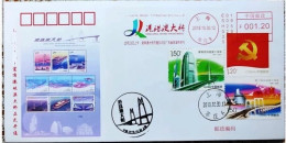 China Cover 2018 Hong Kong Zhuhai Macao Bridge Opening Postage Machine Stamp Commemorative Cover - Enveloppes