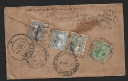 Malaya Perak Stamps With Registered Post  On Cover From Ipoh To Ramnad  With Censor Cancellation (C796) - Perak