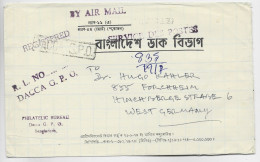 BANGLADESH LETTRE COVER AIR MAIL DACCA GPO TO GERMANY - Bangladesh