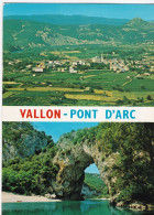 Vallon-Pont-d'Arc - Le Village Et Le Pont D'Arc - Vallon Pont D'Arc