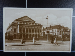 Liège Théâtre Royal Et Statue De Grétry - Liege