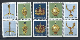 Suède N°702a/06a** (MNH) 1971 - Arts "Joyaux Royaux" - Ongebruikt