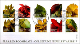 4268/77 - FDC - Plak Een Boomblad P1744 - 2011-2014