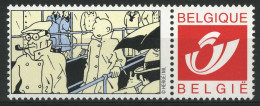 België 3181 - Duostamp - Kuifje Met Regenjas - Tintin - Strips - BD - Comics - Hergé - Ungebraucht