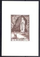 België E75-Cu - Eeuwfeest Der Verschijningen In Lourdes - Bruin - Sans Texte - Zonder Tekst - Erinnophilia [E]