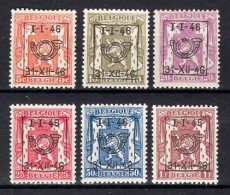 België PRE547/PRE552 ** - 1946 - Klein Staatswapen - Petit Sceau De L'état - Preo Reeks 30 - 6w. - MNH - Sobreimpresos 1936-51 (Sello Pequeno)