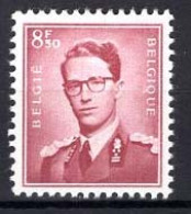 België 1072 * - Koning Boudewijn - 8,50F - Fijn Scharniertje - Fine Charnière - 1953-1972 Occhiali