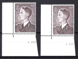 België 879AP5 - Koning Boudewijn - Type Marchand - 50F - Polyvalent - 4 II 81 En 5 II 81 - Hoekdatums