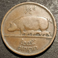 IRLANDE - EIRE - ½ - 1/2 PINGIN 1928 - KM 2 - PENNY - Cochon - Pig - IRELAND - Irlanda