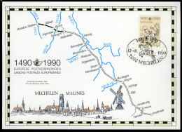 België 2350 HK - Innsbruck-Mechelen - 500 Jaar 1e Postverbinding - Gem. Uitgifte Met Duitsland, Berlijn, DDR, Oostenrijk - Erinnerungskarten – Gemeinschaftsausgaben [HK]