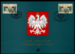 België 2782 HK - Mniszech Paleis In Warschau - Gem. Uitgifte Met Polen - 1998 - Herdenkingskaarten - Gezamelijke Uitgaven [HK]