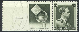 België PU113 ** - Gebogen Lijnen In Rand - Telefunken - Mint