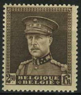 België 322A ** - Koning Albert I - "Albert Met Kepi" - 2,50F Bruin - 1931-1934 Mütze (Képi)