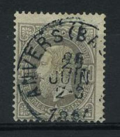 België 35 - 50c Grijs - Koning Leopold II - Anvers - 1869-1883 Léopold II