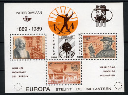 België PR163 ** - Pater Damiaan - "Damiaan 100 - Europa Steunt De Melaatsen" - Molokai 1889 - Cijfer 9 In Zegelbeeld - Other & Unclassified
