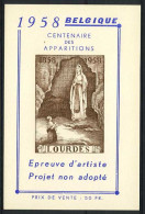 België E76 - Centenaire Des Apparitions à Lourdes - Bruin - FR - Erinnofilia [E]