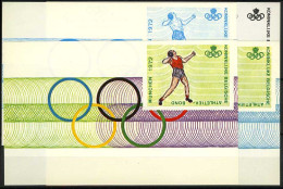 België E119 - Olympische Spelen - München 1972 - Kogelstoten - Lancement Du Poids - 4 Kleurproeven - Erinnophilie [E]