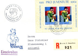 Erinnerungsblock Zum 50 Jahr Jubiläum - 1912 Pro Juventute 1962 - Lettres & Documents