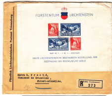 Liechtenstein - Lettre Recom FDC De 1936 - GF -  Exp Vers Forest Arunelles - Valeur 500,00 Euros - - Storia Postale