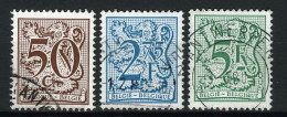 België 1958/60 - Cijfer Op Heraldieke Leeuw En Wimpel - Gestempeld - Oblitéré -used - Oblitérés