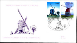 3091/92 - FDC - Windmolens - Gemeensch. Uitgifte Met Portugal #1 - 2001-2010