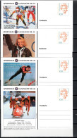 Germany 1998 Olympic Winter Games 8 Commemorative Postcards No. 43-50 With Olympic Medal Winners - Invierno 1998: Nagano
