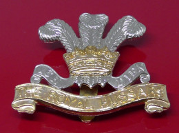 The Royal Hussars Regiment Modern Copy Metal Badge British Army AMMO Manufacturer - Armee