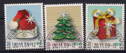 2009 Schweiz   Mi. 2127-9 FD-used   Weihnachten. - Used Stamps