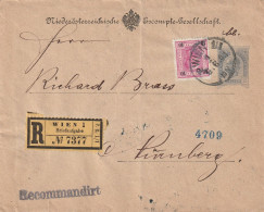 Autriche Entier Postal Privé Recommandé Wien Pour L'Allemagne - Briefe