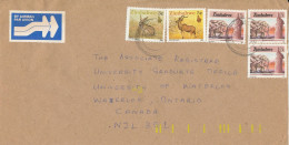 Zimbabwe Cover Sent Air Mail To Canada 12-10-1991 With More Topic Stamps - Zimbabwe (1980-...)