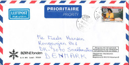 Togo Air Mail Cover Sent To Denmark 28-2-1995 Single Franked (Börnefonden) - Togo (1960-...)