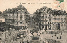FRANCE - Orléans - Place Du Martroi Et Rue De La République - Animé - Carte Postale Ancienne - Orleans