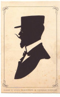 N°19005 - Silhouette - Clausen Et Nolden - Silhouettistes De Copenhague - Homme Portant Une Moustache - Scherenschnitt - Silhouette