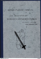 WW2 WEHRMACHT GESCHICHTE 90^PANZERGRENADIER DIVISION BERGE FLUSSE INSELN - ITALIAN FRONT - Altri & Non Classificati