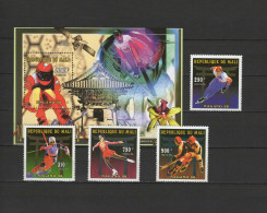 Mali 1996 Olympic Games Nagano, Space Set Of 4 + S/s MNH - Invierno 1998: Nagano