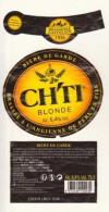 Etiquette, Collerette Et Contre étiquette De Bière " CH'TI Blonde " (066)_Eb77 - Bier