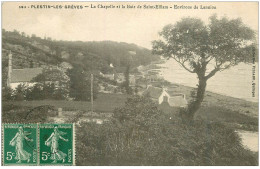 22 PLESTIN-LES-GREVES. Chapelle Et Baie Saint-Efflam 1908 - Plestin-les-Greves