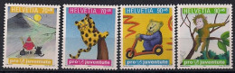 2001 Schweiz Mi. 1772-5**MNH  „Pro Juventute“: Kinderbücher – Tiergeschichten. - Ungebraucht