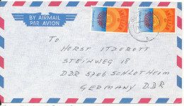 New Zealand Air Mail Cover Sent To Germany DDR 21-6-1982 - Corréo Aéreo