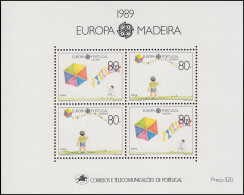 Portugal-Madeira Block 10 Europaunion CEPT Kinderspiele 1989, ** / MNH - Madère